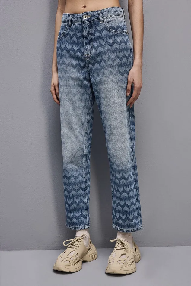 Patrizia Pepe Denim Cigarette Pants Blue Monogram Blue Wash Apparel Jeans