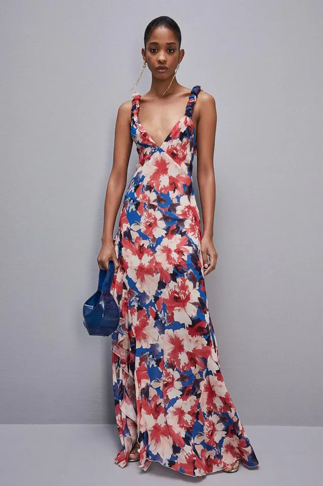 Patrizia Pepe Dress With Matching Viscose Crepon Sash Hybridroseflower Apparel Long