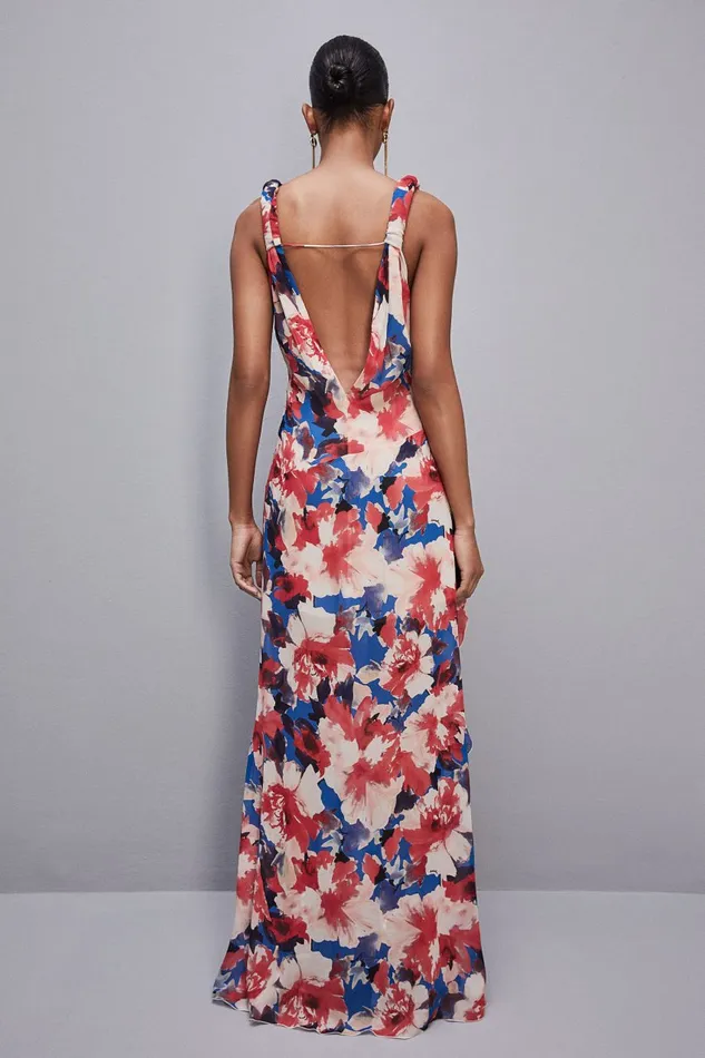 Patrizia Pepe Dress With Matching Viscose Crepon Sash Hybridroseflower Apparel Long