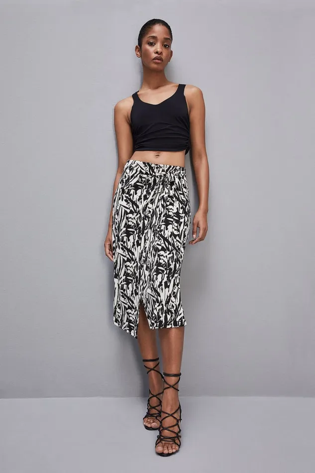 Patrizia Pepe Essential Stretch Jersey Sleeveless Top Black Nero Apparel Tops