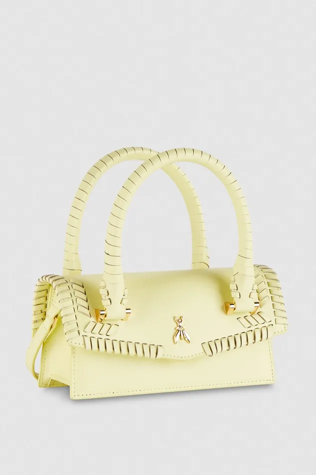 Patrizia Pepe Fly Bamby Handcraft Yellow Light Sunny Lime Bags Handbags
