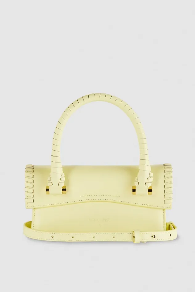 Patrizia Pepe Fly Bamby Handcraft Yellow Light Sunny Lime Bags Handbags