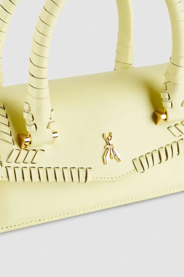 Patrizia Pepe Fly Bamby Handcraft Yellow Light Sunny Lime Bags Handbags