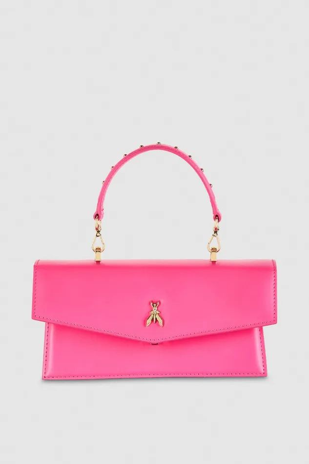 Patrizia Pepe Fly Bamby Leather Pink Fresh Fucsia Bags Handbags