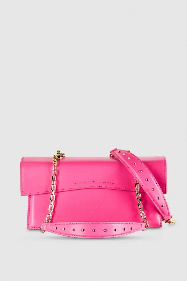 Patrizia Pepe Fly Bamby Leather Pink Fresh Fucsia Bags Handbags