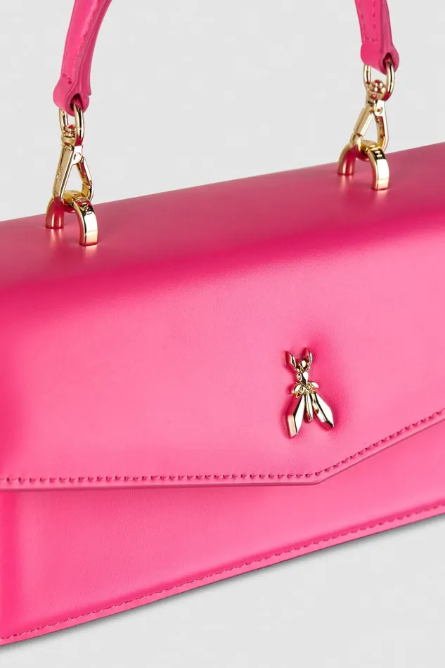 Patrizia Pepe Fly Bamby Leather Pink Fresh Fucsia Bags Handbags