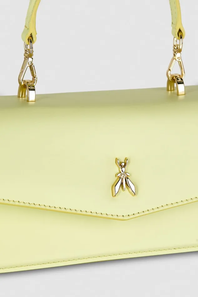Patrizia Pepe Fly Bamby Leather Yellow Light Sunny Lime Bags Handbags