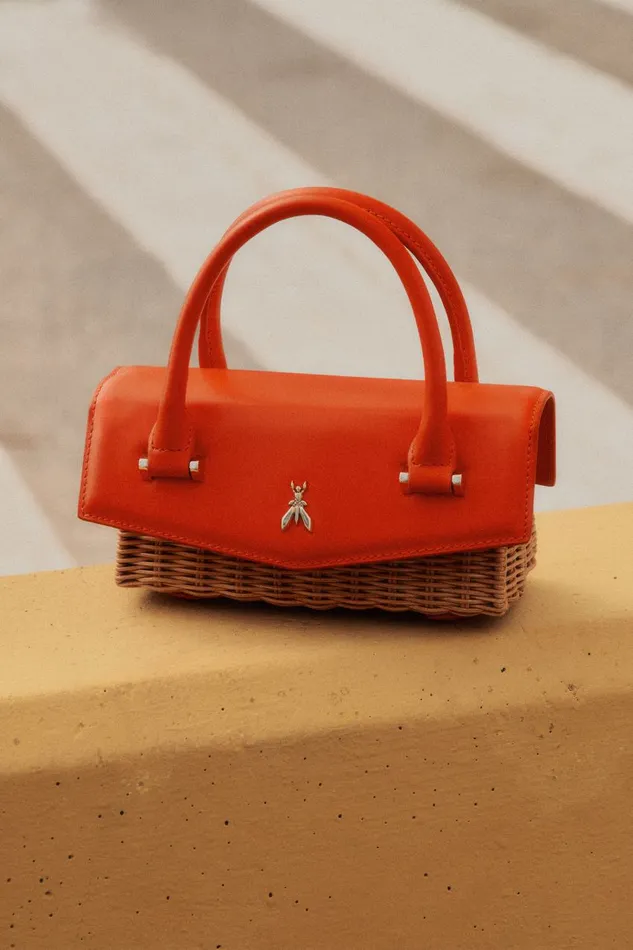 Patrizia Pepe Fly Bamby Orange Sunsetorangenatural Bags Crossbodys