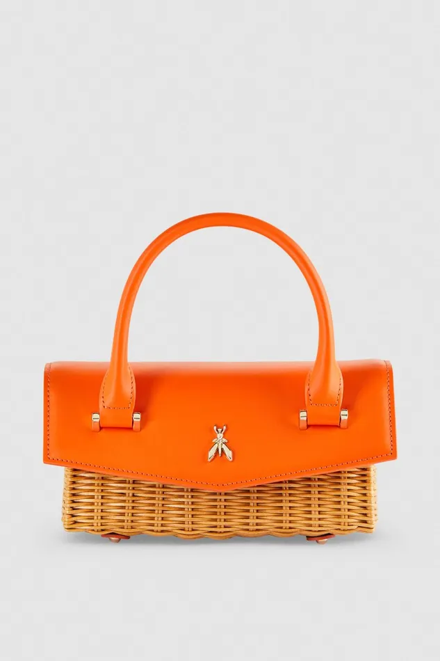 Patrizia Pepe Fly Bamby Orange Sunsetorangenatural Bags Crossbodys