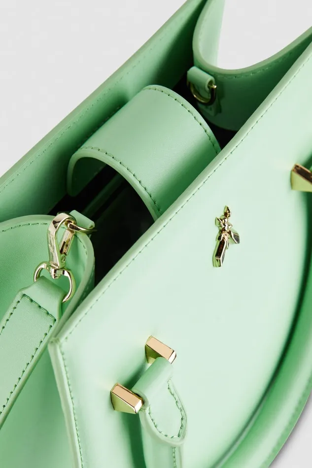 Patrizia Pepe Green Handbag With Shoulder Strap Planet Green Bags Handbags