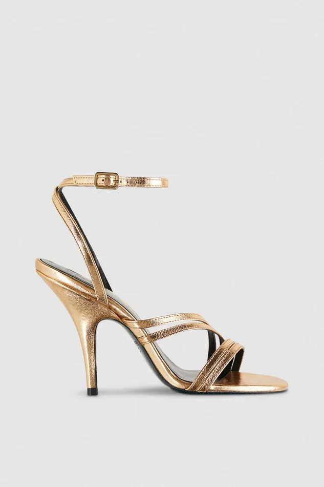 Patrizia Pepe Heeled Sandals Gold Solar Gold Footwear