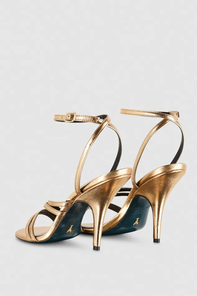Patrizia Pepe Heeled Sandals Gold Solar Gold Footwear