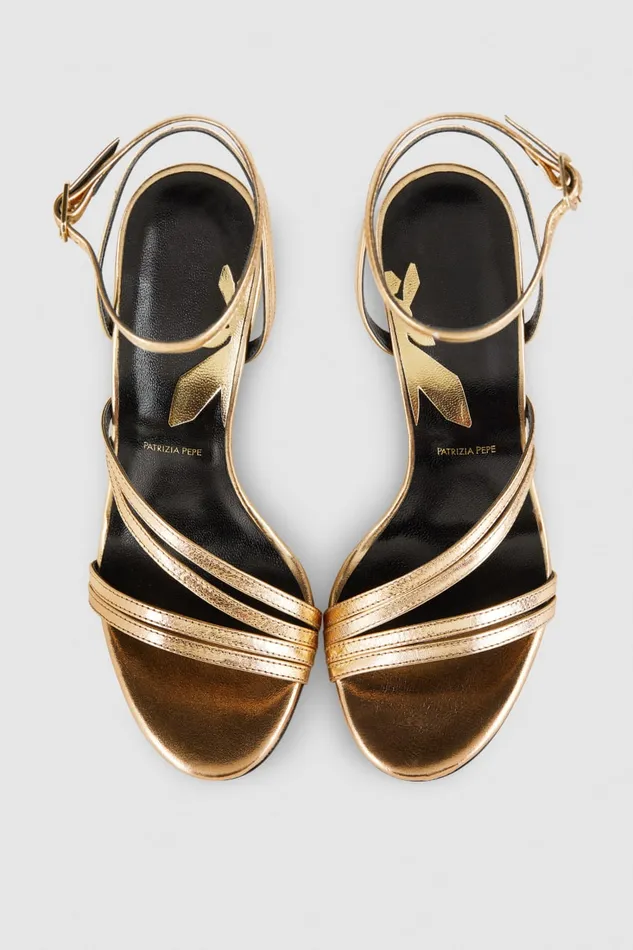 Patrizia Pepe Heeled Sandals Gold Solar Gold Footwear