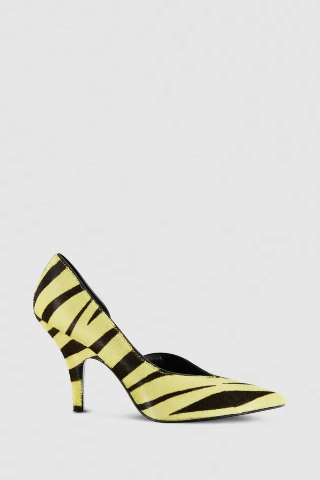Patrizia Pepe Leather Pumps Black Lime Footwear