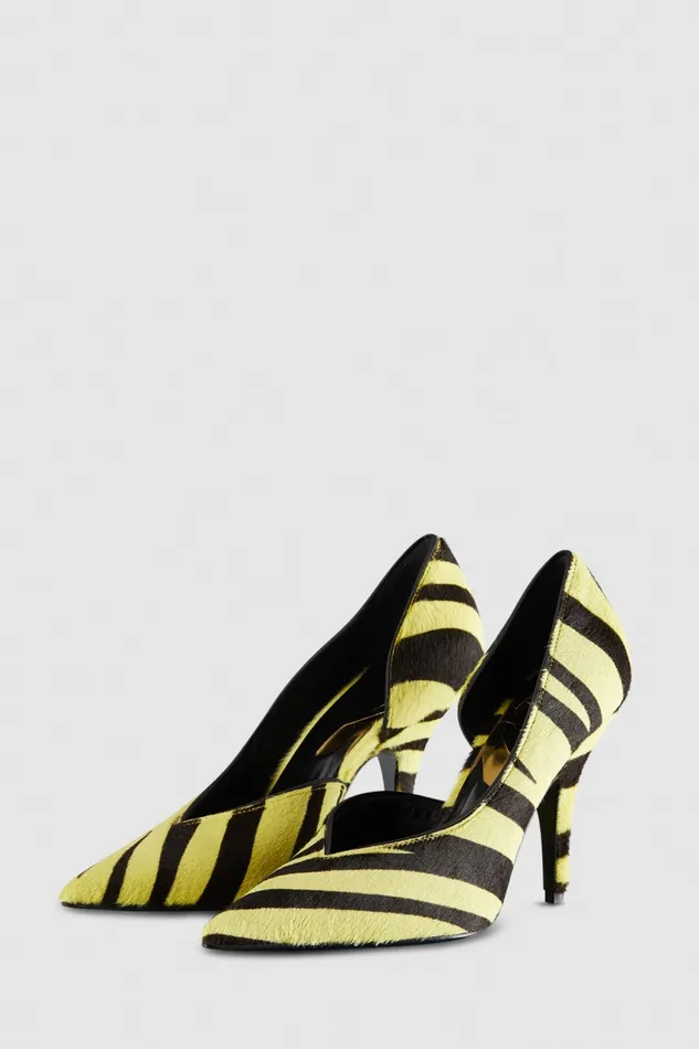 Patrizia Pepe Leather Pumps Black Lime Footwear