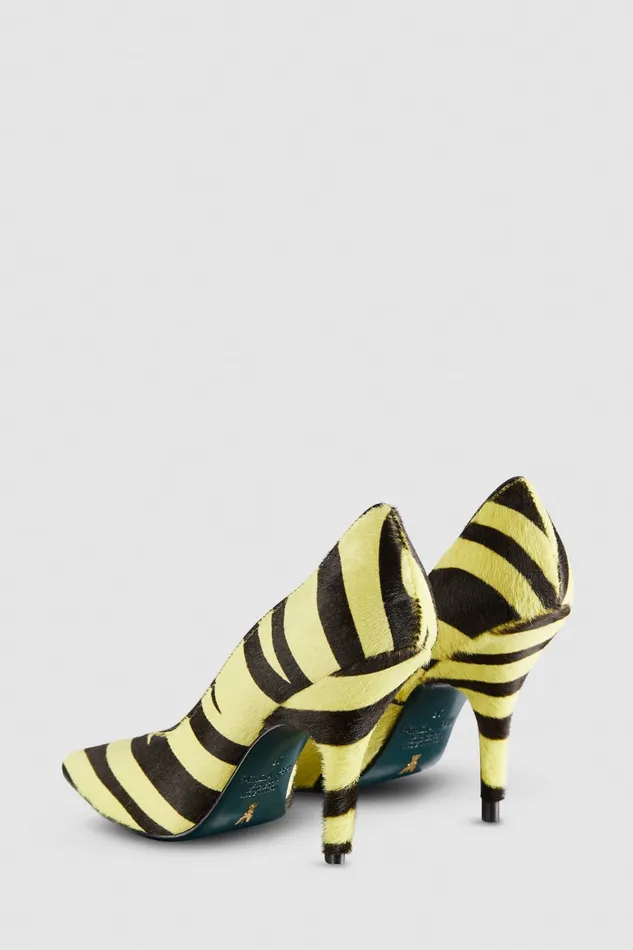 Patrizia Pepe Leather Pumps Black Lime Footwear