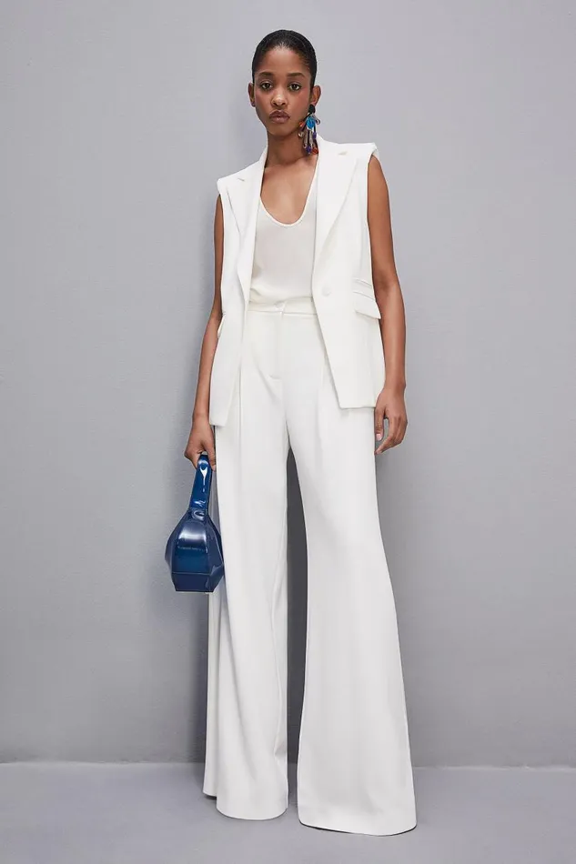 Patrizia Pepe Silk Crepe De Chine Shirt White Bianco Apparel Tops