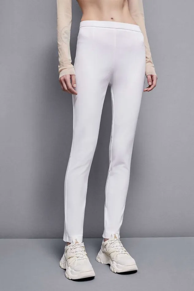 Patrizia Pepe White Slim Pants Bianco Apparel Slim and Skinny