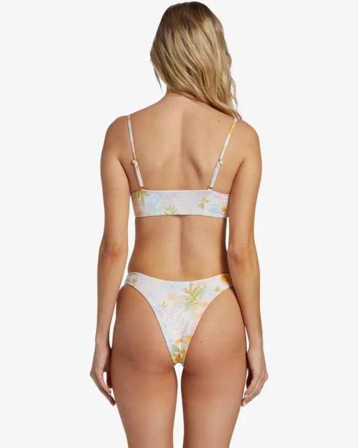 Peaceful Palms Zoe Crop Bikini Top Multi Women Billabong Bikinis