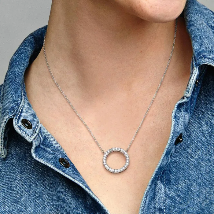 Pendant Necklaces Women Pandora Circle Of Sparkle Necklace