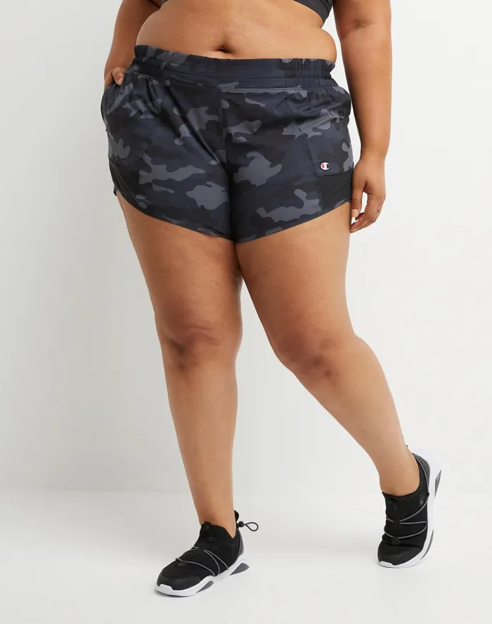 Plus Absolute Woven Short 4034 Sport Camo Ammo Black Women Champion Shorts