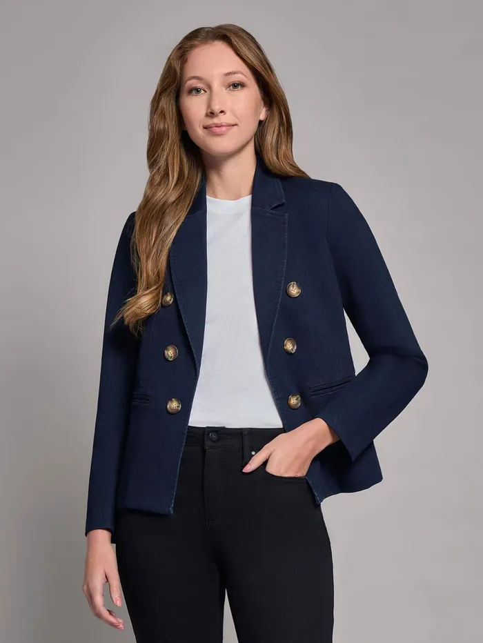 Plus Denim Faux DoubleBreasted Jacket Women Jones New York Plus Blazers Plus Denim Faux DoubleBreasted Jacket Women Jones New York Plus Blazers