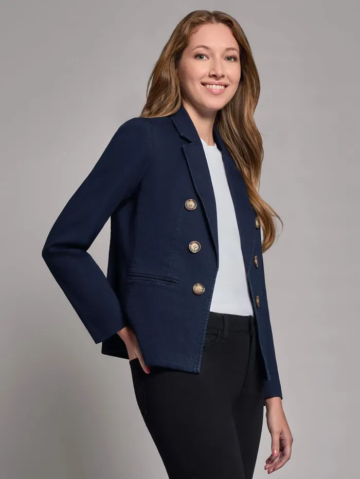 Plus Denim Faux DoubleBreasted Jacket Women Jones New York Plus Blazers Plus Denim Faux DoubleBreasted Jacket Women Jones New York Plus Blazers