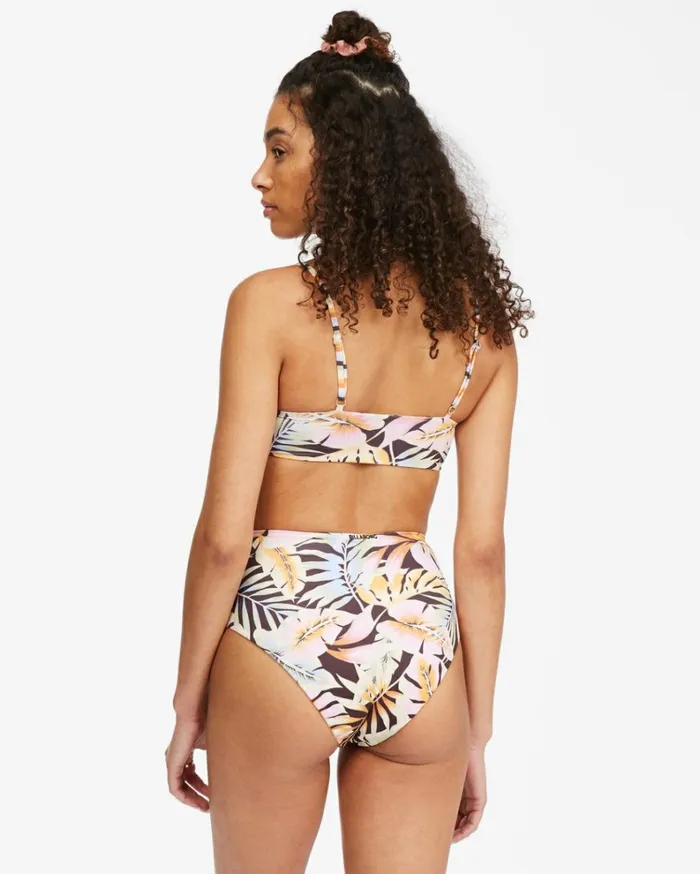 Postcards From Paradise High Retro Reversible HighWaisted Bikini Bottoms Multi Women Billabong Bikini Bottoms