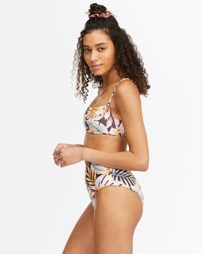 Postcards From Paradise High Retro Reversible HighWaisted Bikini Bottoms Multi Women Billabong Bikini Bottoms