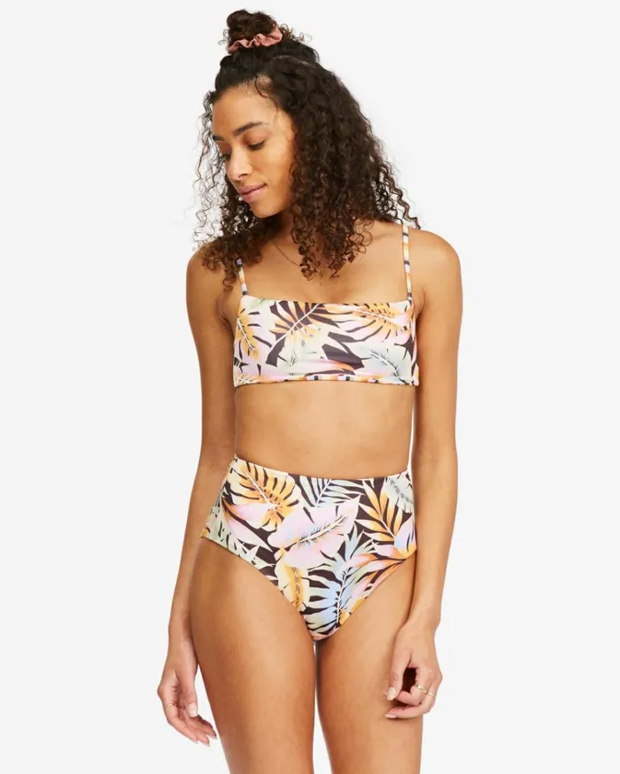 Postcards From Paradise High Retro Reversible HighWaisted Bikini Bottoms Multi Women Billabong Bikini Bottoms