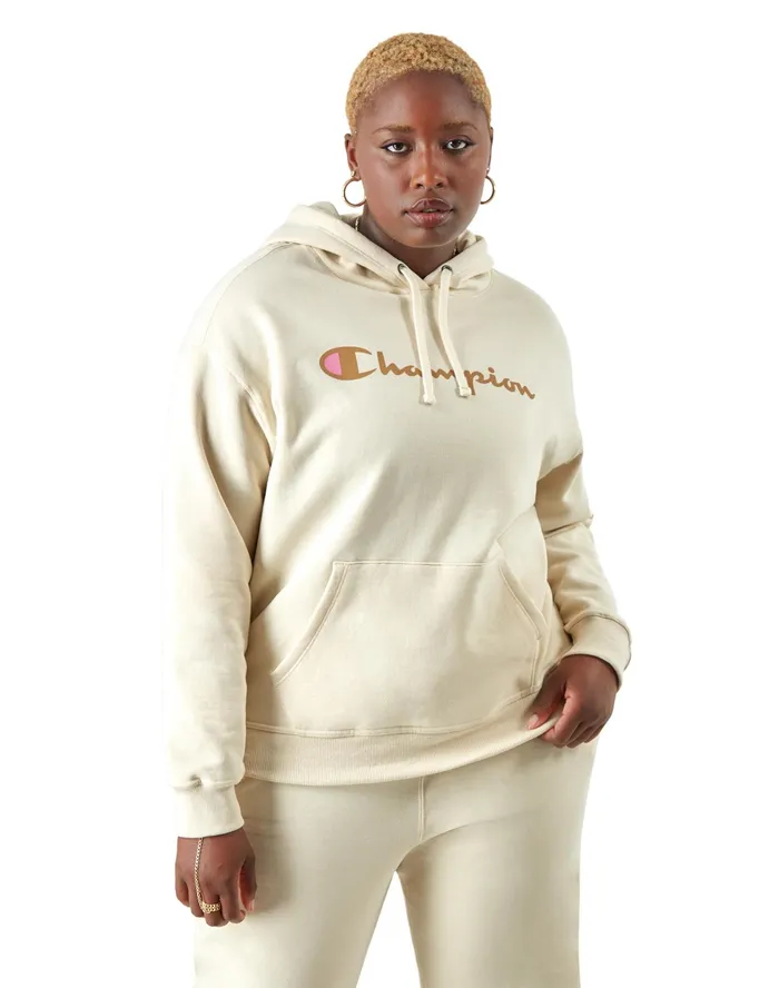 Powerblend Hoodie Script Logo Plus Size Fresh Tan Women Champion Hoodies and Sweatshirts Powerblend Hoodie Script Logo Plus Size Fresh Tan Women Champion Hoodies and Sweatshirts