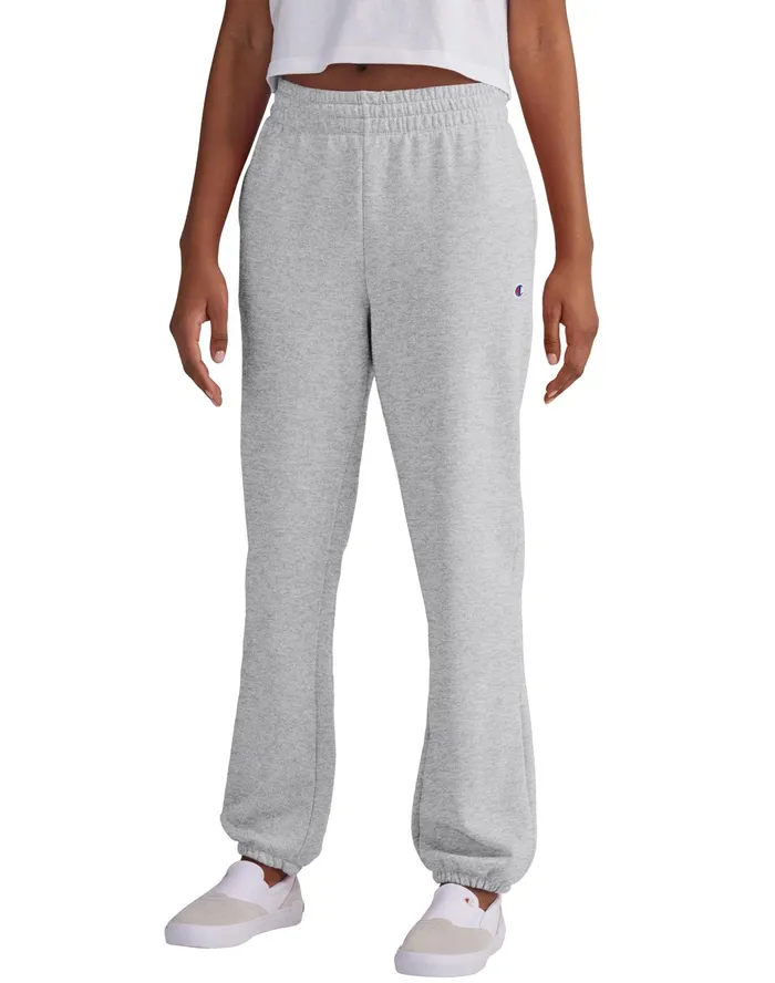 Powerblend Oversized Sweatpants C Logo 29034 Oxford Grey Women Champion Pants