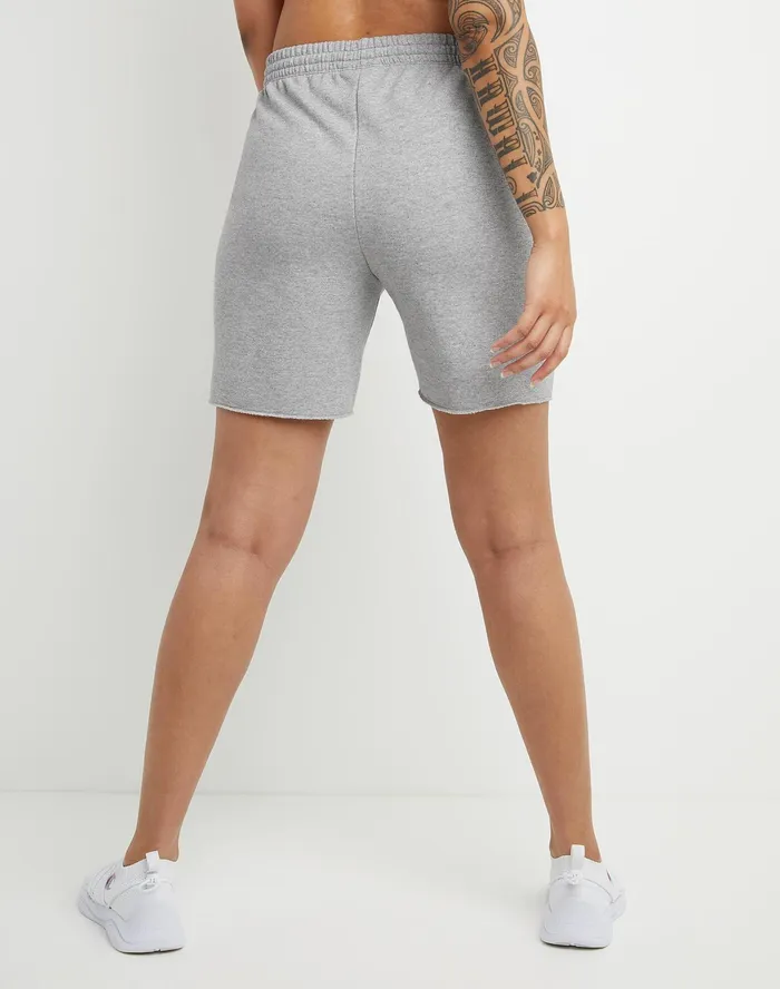Powerblend Shorts C Logo 65034 Oxford Grey Women Champion Shorts