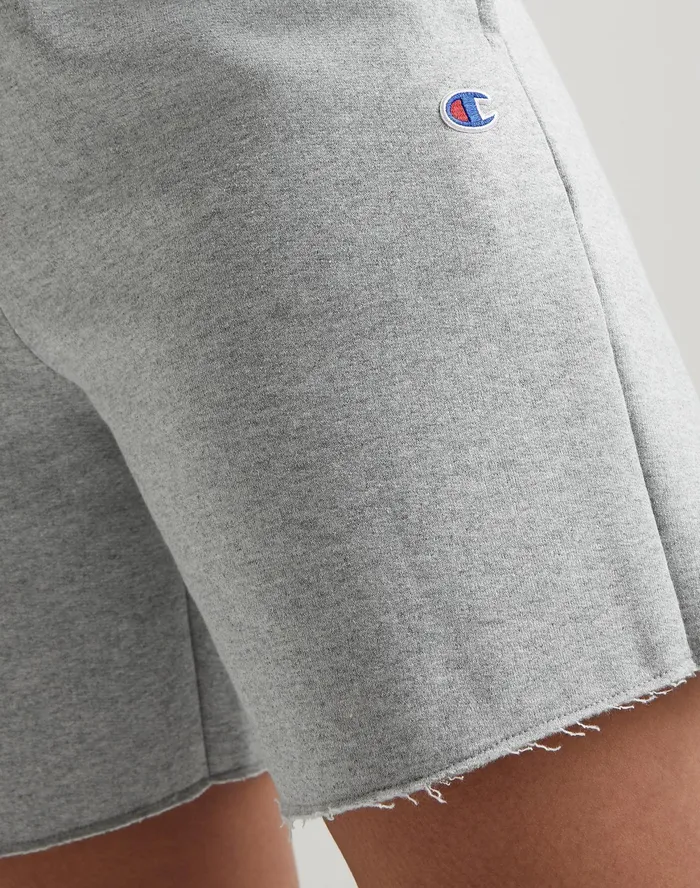 Powerblend Shorts C Logo 65034 Oxford Grey Women Champion Shorts