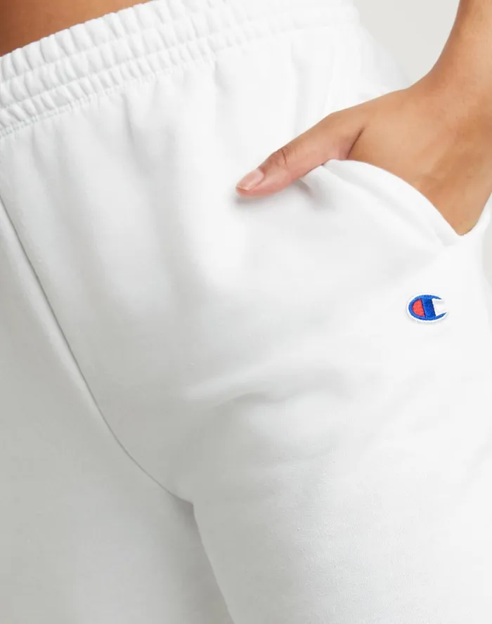 Powerblend Shorts C Logo 65034 White Women Champion Shorts