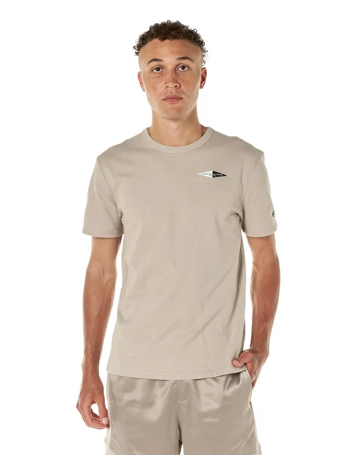 Premium Heavyweight TShirt Double Pennant Graphic Arctic Cold Beige Men Champion TShirts and Tops Premium Heavyweight TShirt Double Pennant Graphic Arctic Cold Beige Men Champion TShirts and Tops