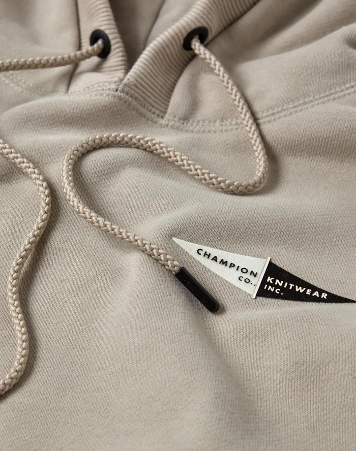 Premium Heavyweight TShirt Double Pennant Graphic Arctic Cold Beige Men Champion TShirts and Tops