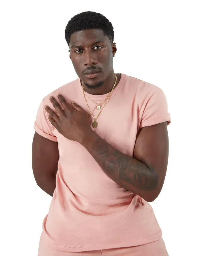 Premium Heavyweight TShirt Pink Gleam Men Champion TShirts and Tops