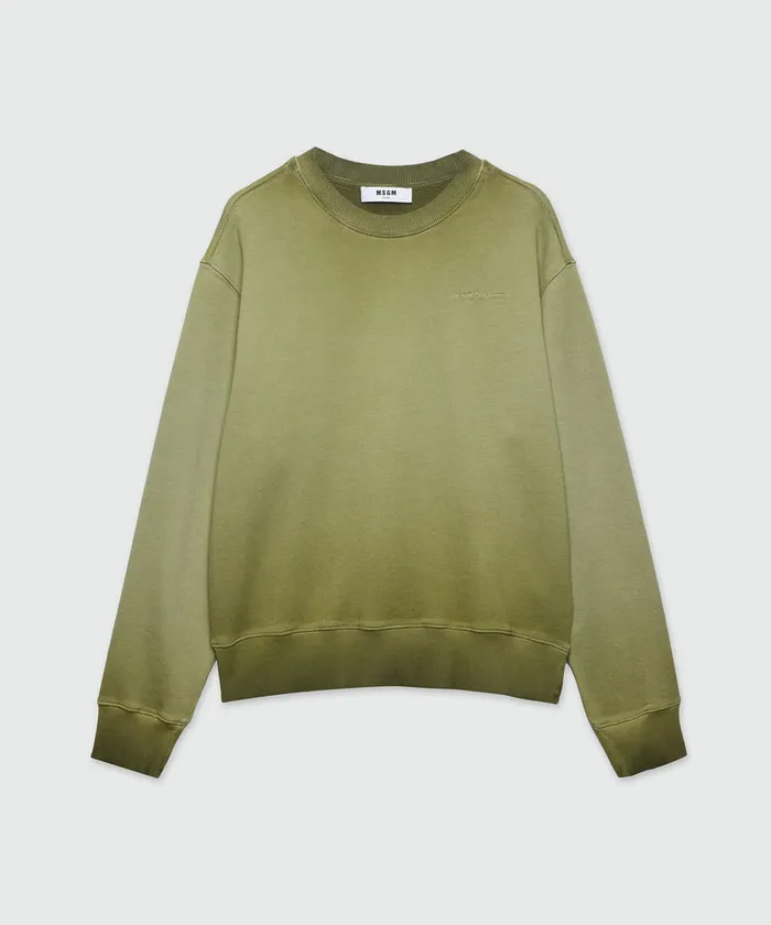 Prewashed Jersey Crewneck Sweatshirt Men MSGM Hoodies And Sweatshirts