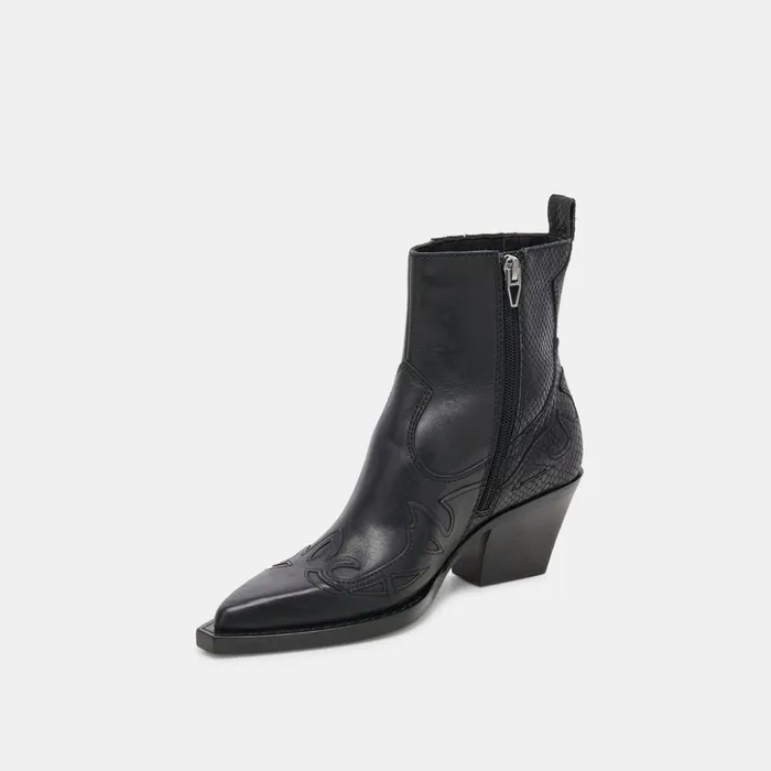 Ramson Booties Black Leather Women Dolce Vita Boots and Booties