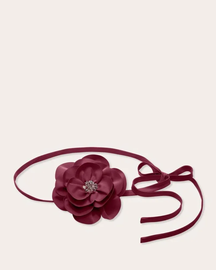 Ramy Brook Belts Women Rose Convertible Belt Necklace Cabernet Ramy Brook Belts Women Rose Convertible Belt Necklace Cabernet