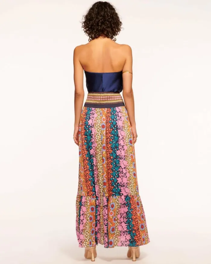 Ramy Brook Bottoms Women Lilliana Maxi Skirt Boho Floral