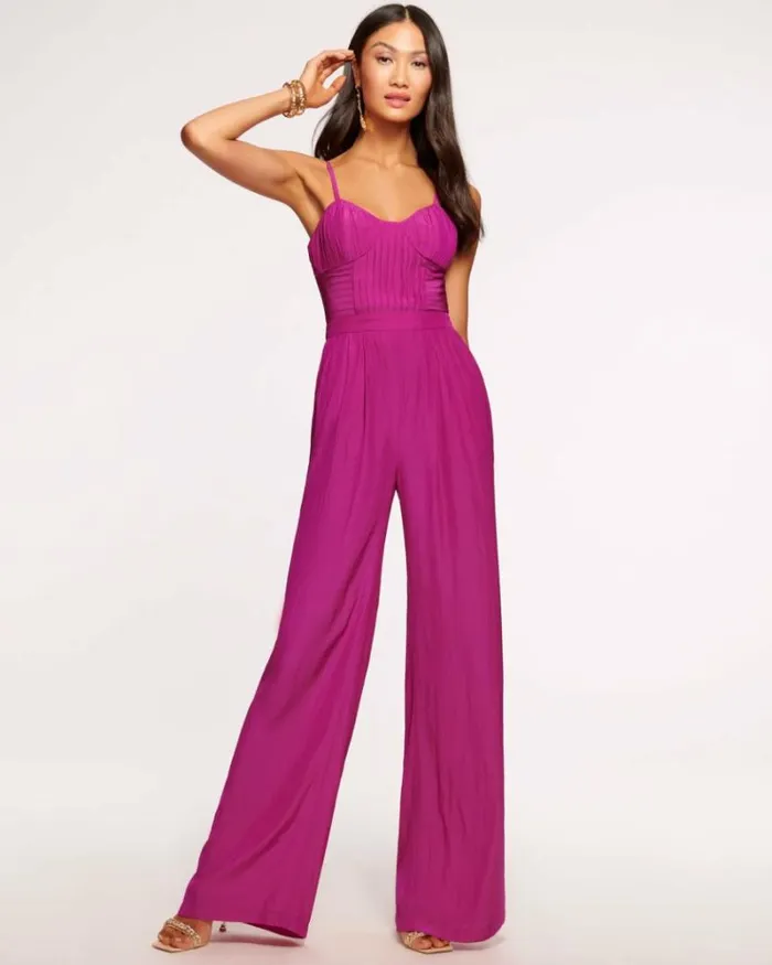 Ramy Brook Dresses Women Loretta Corset Jumpsuit Wild Rose