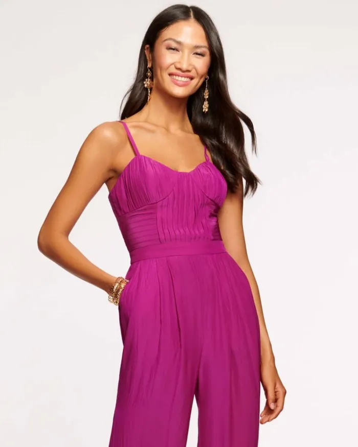 Ramy Brook Dresses Women Loretta Corset Jumpsuit Wild Rose