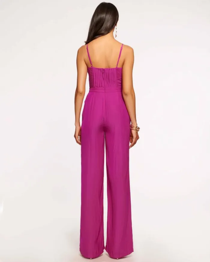 Ramy Brook Dresses Women Loretta Corset Jumpsuit Wild Rose
