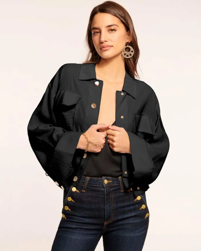 Ramy Brook Jackets Women Chelsea Collared Jacket Black
