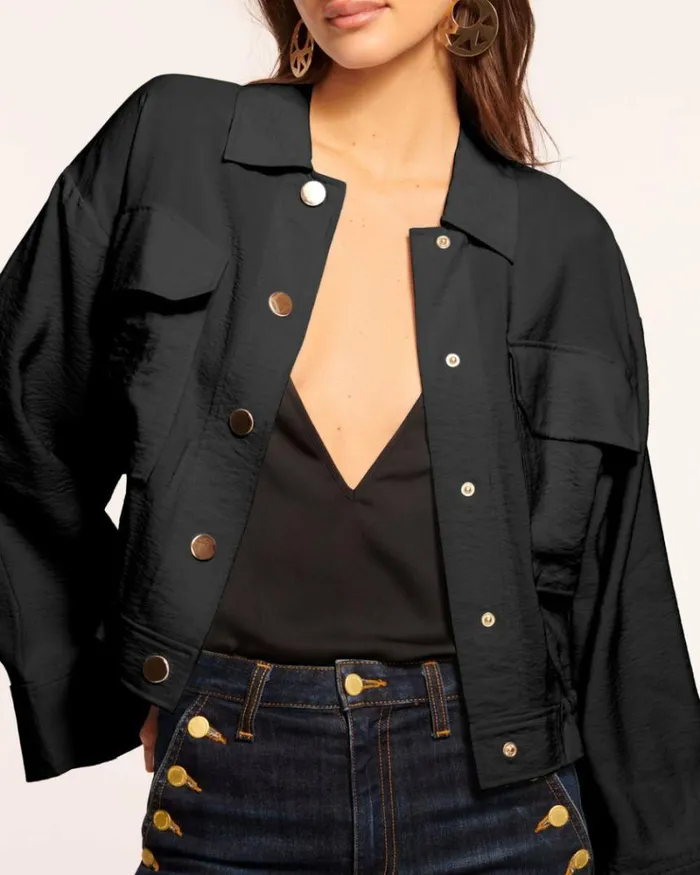 Ramy Brook Jackets Women Chelsea Collared Jacket Black