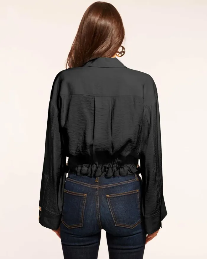 Ramy Brook Jackets Women Chelsea Collared Jacket Black