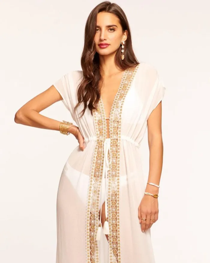 Ramy Brook Swim and Coverups Women Kairi Coverup Maxi Dress White