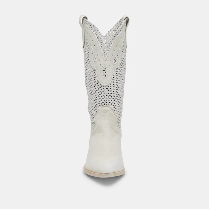 Ranch Boots Ivory Leather Women Dolce Vita Boots and Booties
